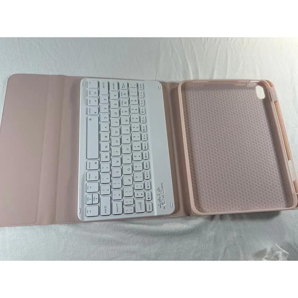 Wireless Bluetooth Keyboard Case for iPad 11” Rose Gold Open Box w/ Box